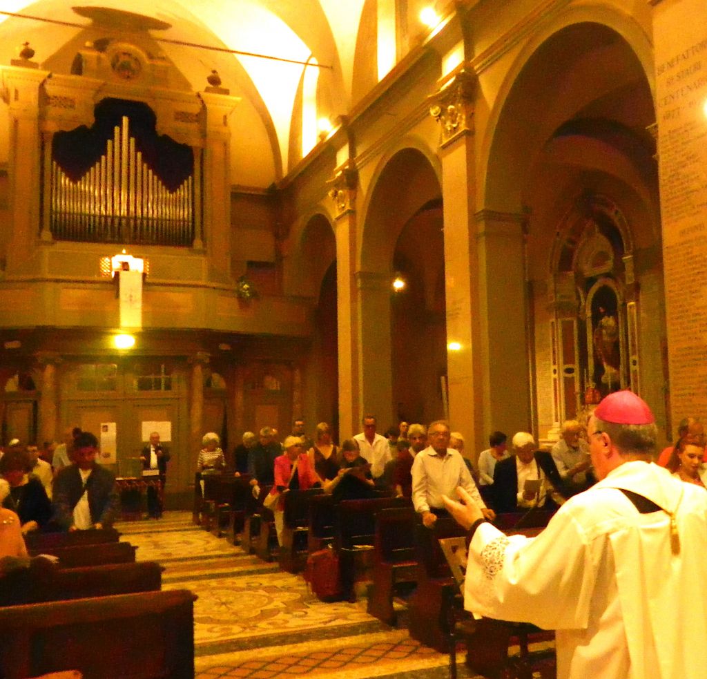 Massimo Gabba sull'organo di Sant'Ilario